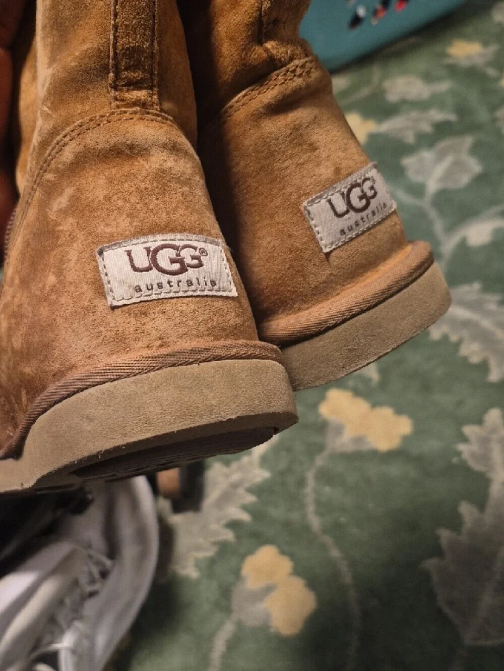 UGG Tall Chestnut Brown Shearling-Lined Winter Boots